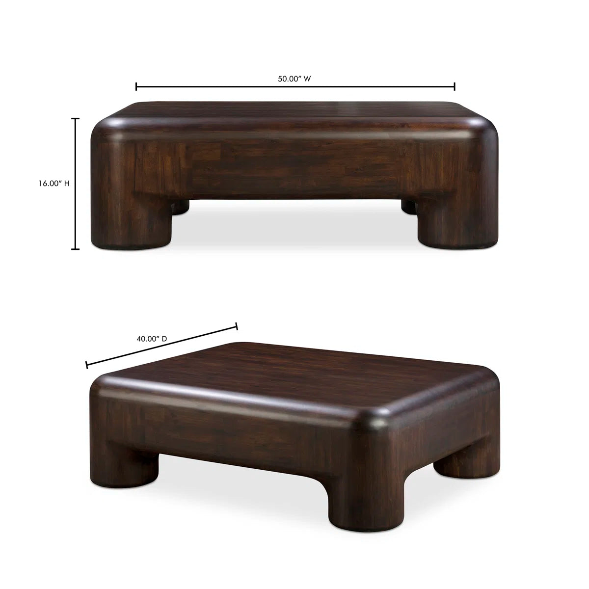 Rowan Coffee Table Dark Brown