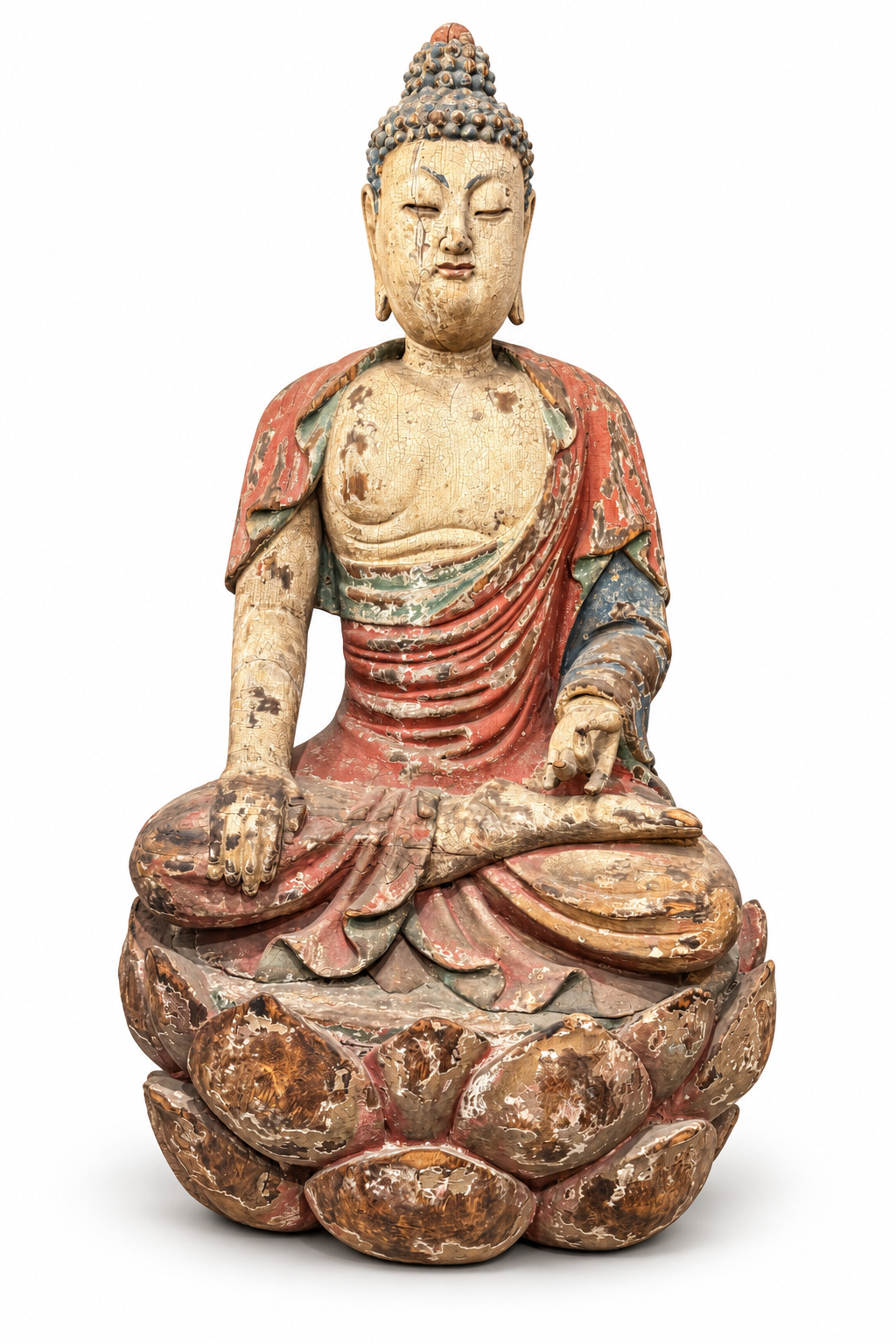 Antique Buddha on Lotus Circa 1700s