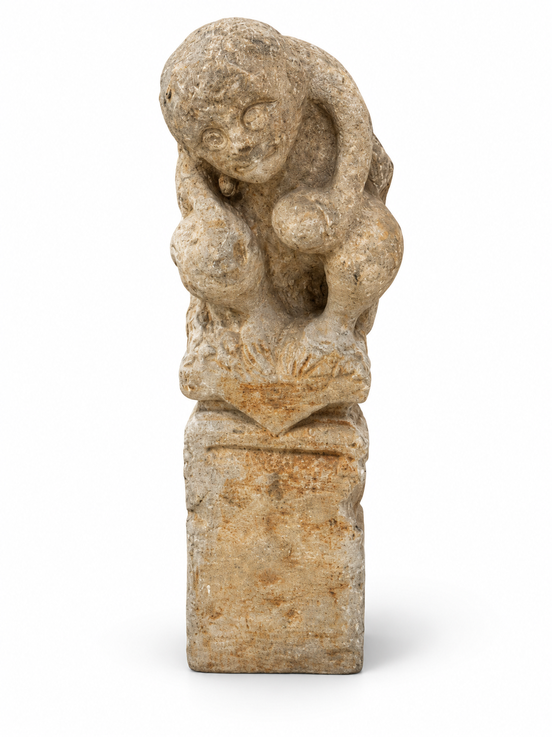 Antique Foo Dog Sculpture