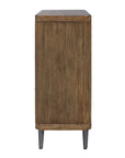 Pinstripe - 2 Door Cabinet - Dark Brown