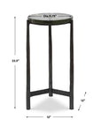 Eternity - Iron & Glass Accent Table