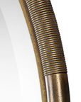 Finnick - Iron Coil Round Mirror - Gold