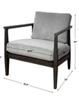 Brunei - Modern Accent Chair - Gray