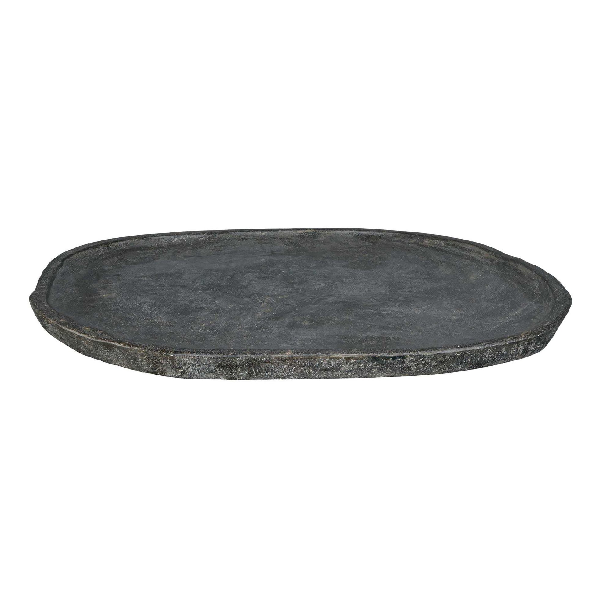Stoneveil - Indoor-Outdoor Stone Tray - Gray