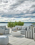 Coastal Living Outdoor - 93" Hudson Outdoor Sofa, Special Order - Pearl Silver