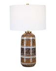 Roan - Artisian Table Lamp - Dark Brown