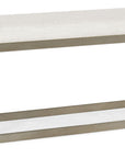 Linville Falls - River Branch Upholstered Bench - White