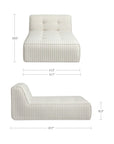 Sunseeker - Outdoor Chaise Stripe - Brown