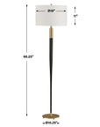 Stowe - Floor Lamp - Satin Black