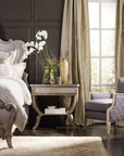Sanctuary - Bedside Table - Pearl Silver