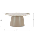 Kimberley - Coffee Table - White Marble