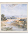 River Afternoon - Landscape Print - Light Brown