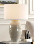 Amos - Ceramic Table Lamp - White