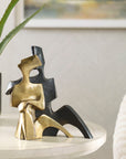 Affection - Bronze Gold Sculpture (Set of 2)