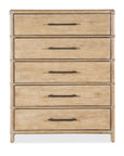 Retreat - Pole Rattan Five-Drawer Chest