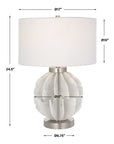 Repetition - Marble Table Lamp - White