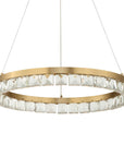Segovia - Round Crystal LED Chandelier - Gold