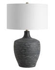 Graphite - Ribbed Table Lamp - Black