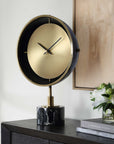 Velar - Modern Table Clock - Black / Gold
