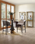 Curata - Pub Table - Light Brown / Black