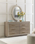 Serenity - Amelia Oval Mirror - White