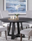 Gidran - Round Dining Table - Black
