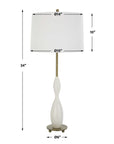 Annora - Glossy Table Lamp - White