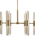 Cret - 12 Light Brass Chandelier - Bronze