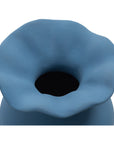 Ruffle - 12" Descorative Vessel - Light Blue