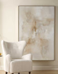 Remedy - Hand Painted Modern Canvas - Brown / Gray / White / Woodtone