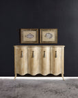 Melange - Draped Credenza - Light Brown