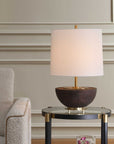 Kalo - Semi-Circular Table Lamp - Brown