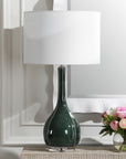 Essex - Green Glass Table Lamp