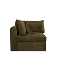 Swift - Corner Chair - Dark Green