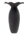 Ruffle - 16" Decorative Vessel - Black