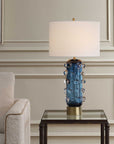 Aura - Table Lamp - Blue / Brass
