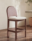 Emil - Counter Stool - Cream / White / Dark Brown