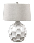 Guerina - Scalloped Lamp - White