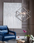 Euclid - 6 Light Cube Pendant - Nickel