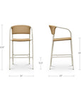 Zola - Outdoor Bar Stool - Natural