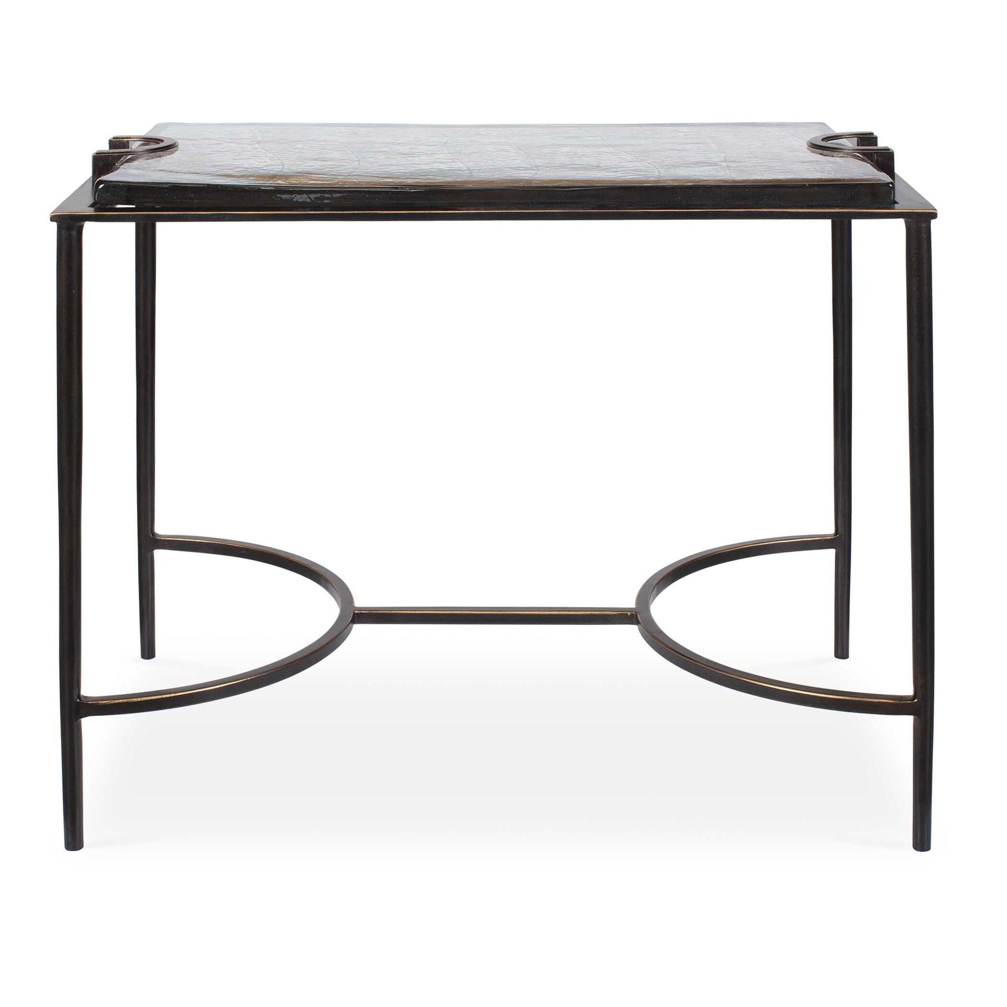Eisen - Textured Glass Accent Table - Bronze