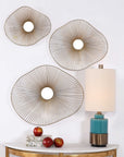 Avarie - Metal Wall Art (Set of 3) - Gold