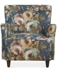 Lainey - Floral Upholstered Armchair - Blue