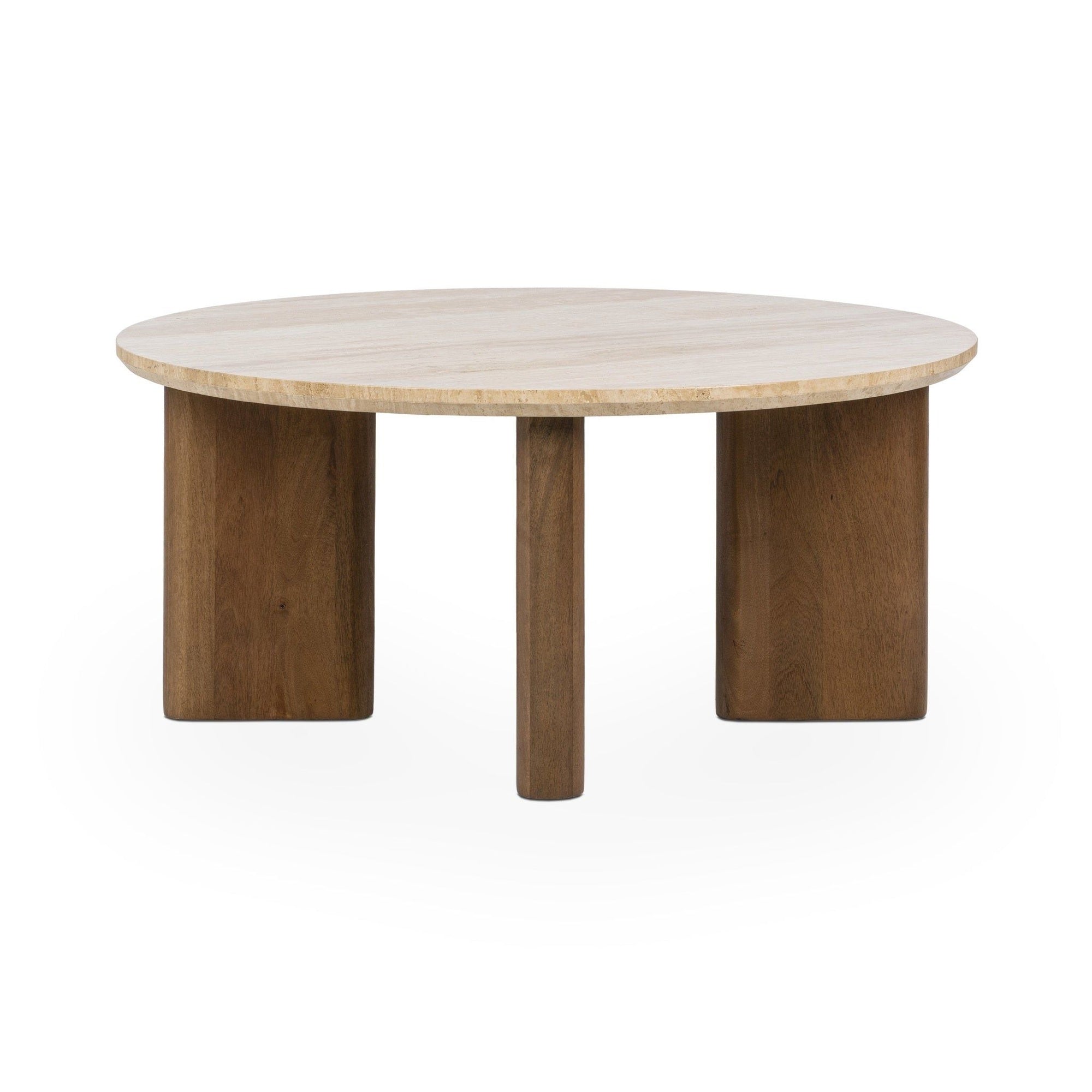 Idella - Travertine Round Table