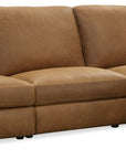 MS - Optimus Three-Seat Power Sectional - Light Brown