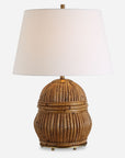 Reed - Honey Rattan Table Lamp - Light Brown