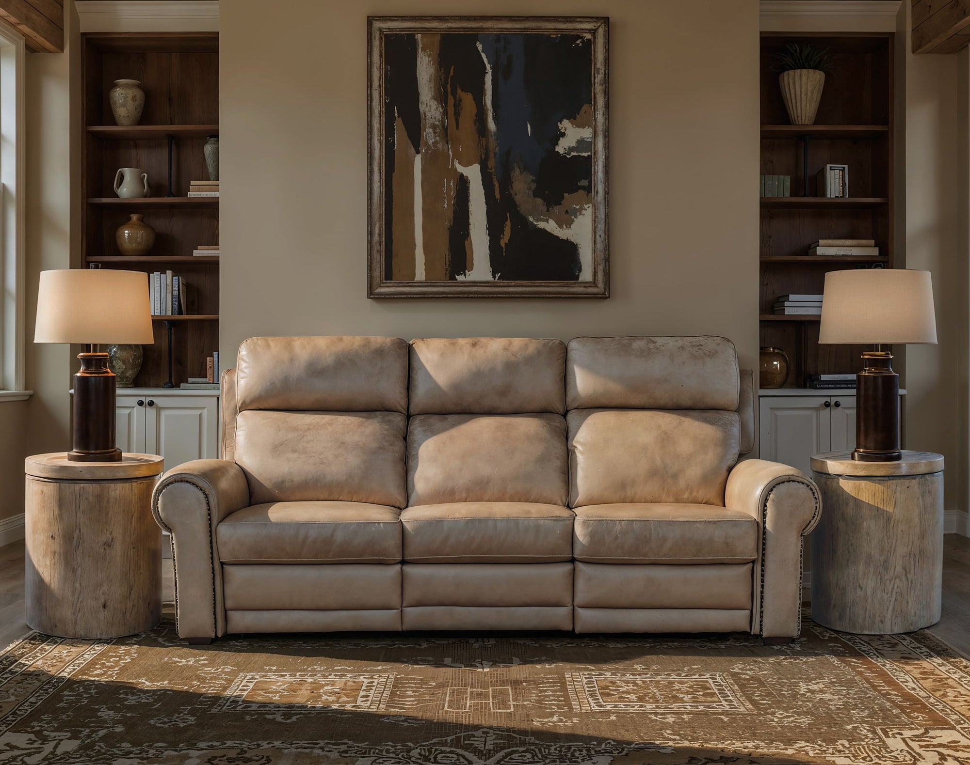 MS - Duncan Power Sofa With Power Headrest &amp; Lumbar