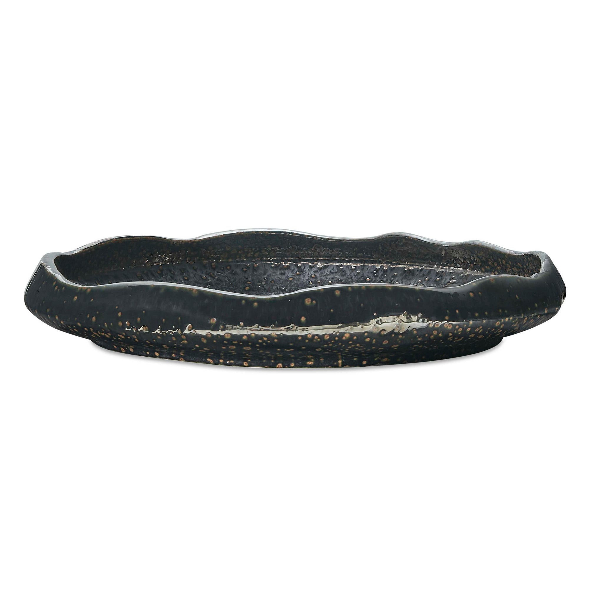 Stardust Ripple - Indoor-Outdoor Bowl - Black