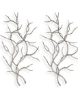 Silver Branches - Wall Art (Set of 2) - Pearl Silver