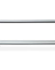 Javana - Glass / Iron Console Table - Brass,Bronze